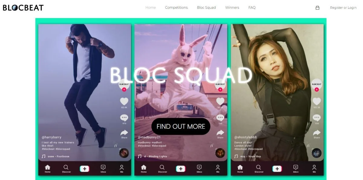 Blocbeat website project by SmartyX