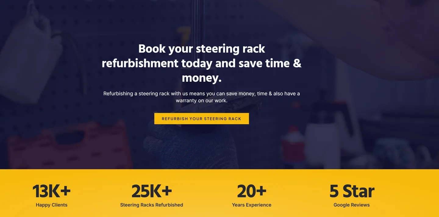 Cooper Steering website project by SmartyX