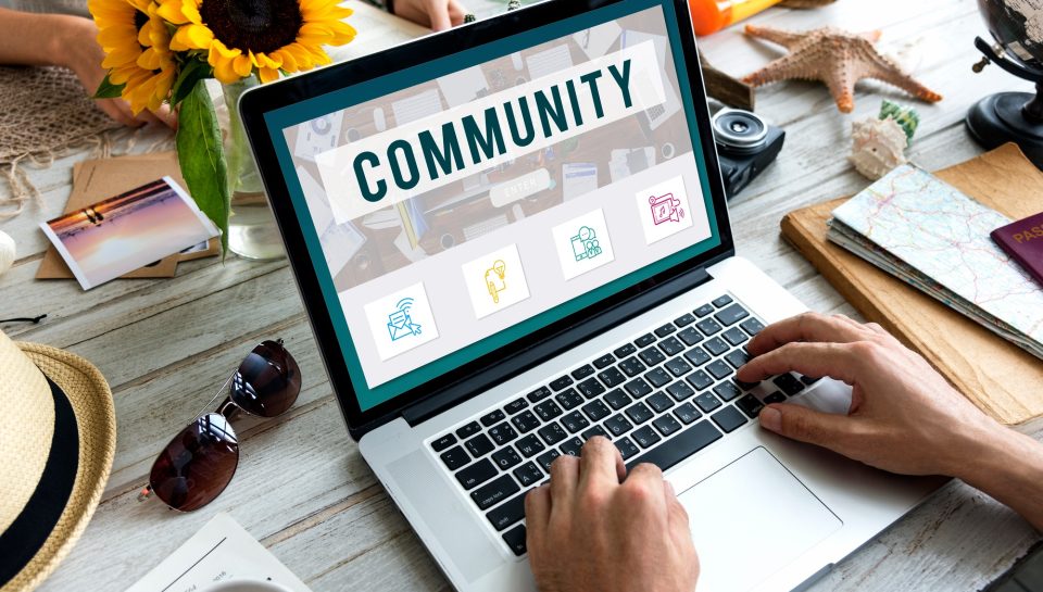 Community Online Communication Connection Concept