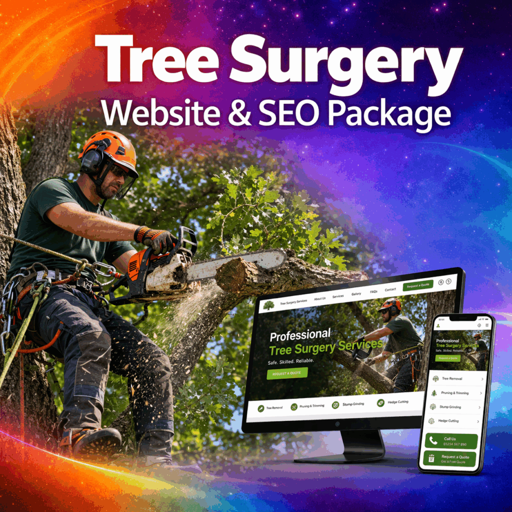 Tree Surgery Website Design Package & SEO