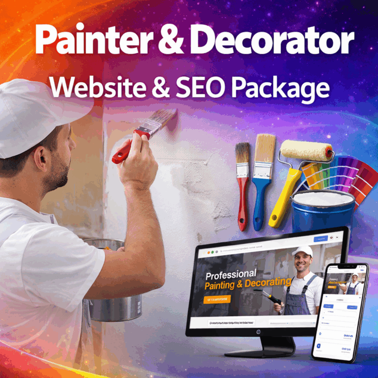 Painter and decorator website and optimisation package