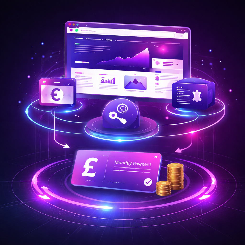 pay monthly website design subscription model UK website SEO hosting service