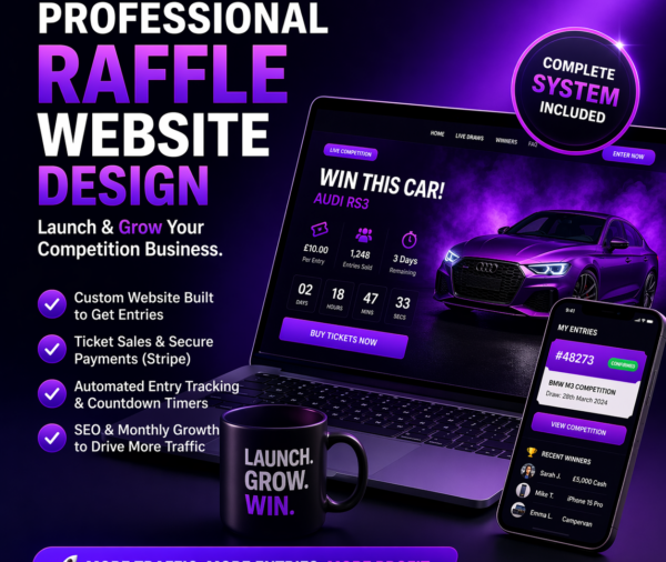 Raffle Wesbite Design and SEO