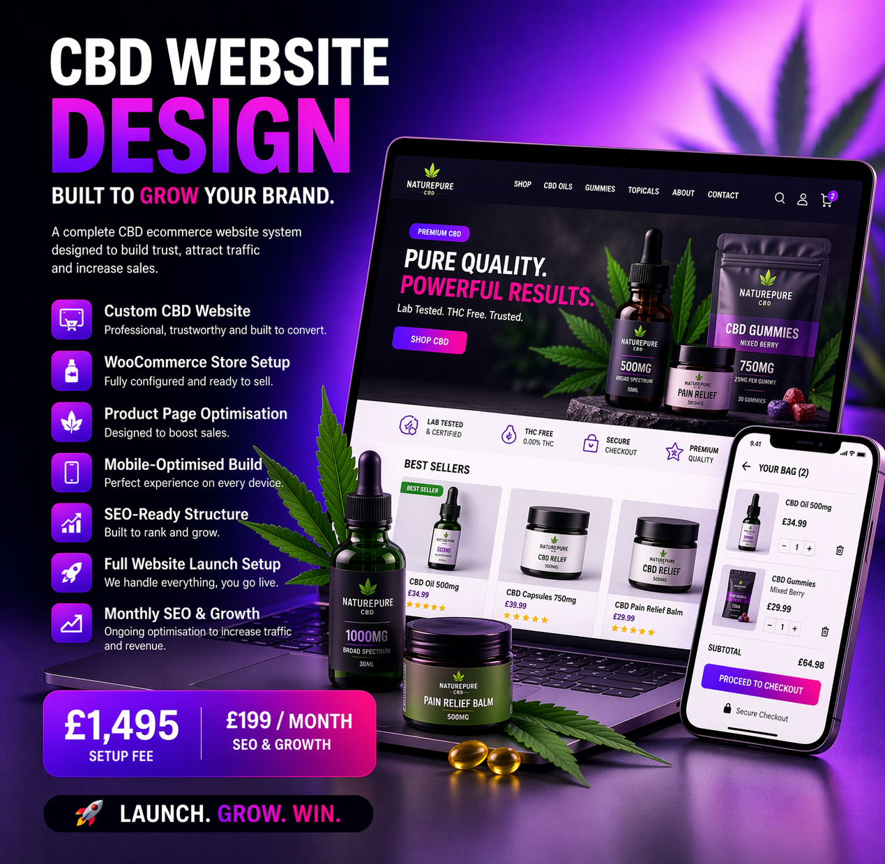 CBD Website Design SEO