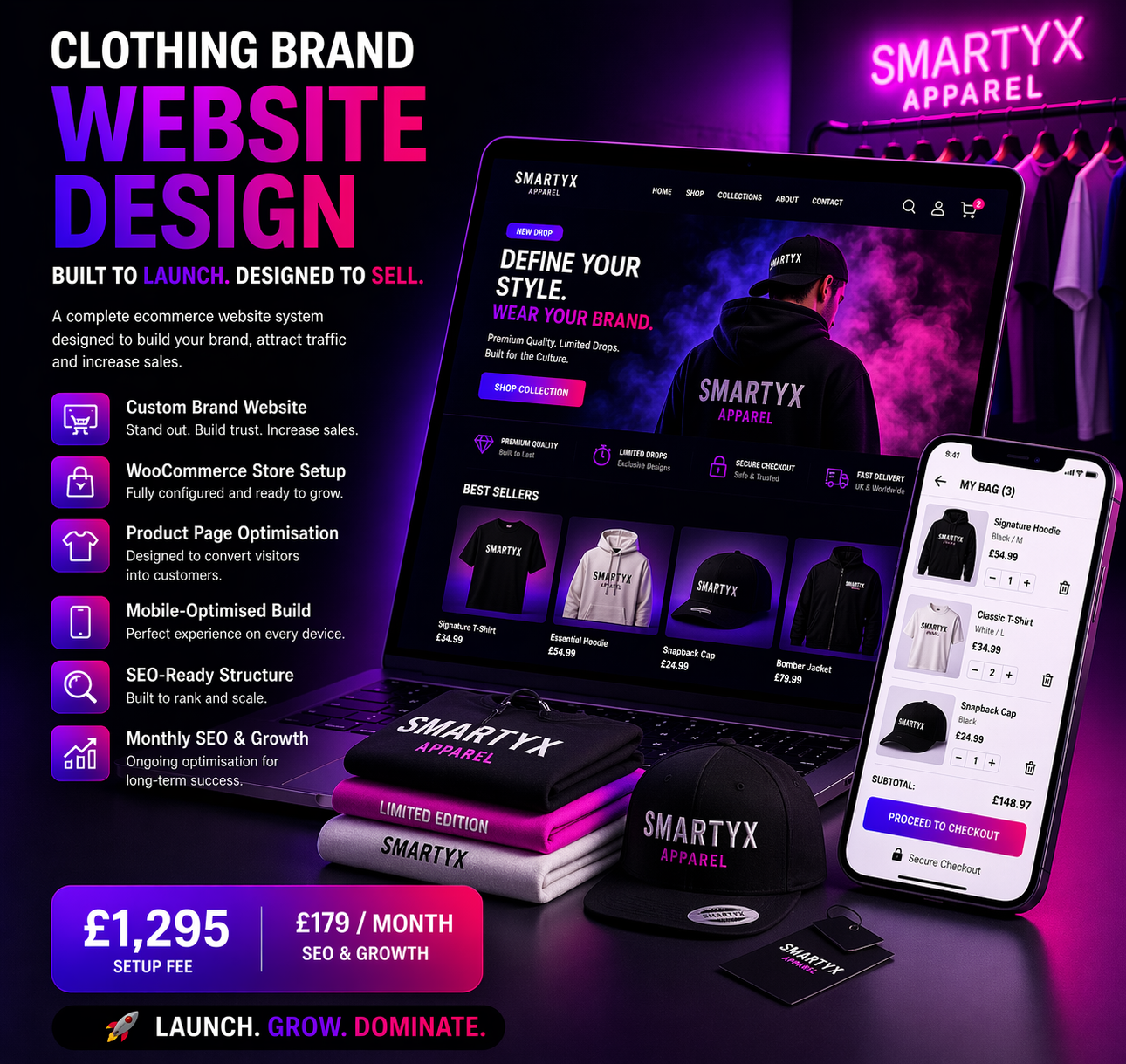 Clothing Website Design & SEO