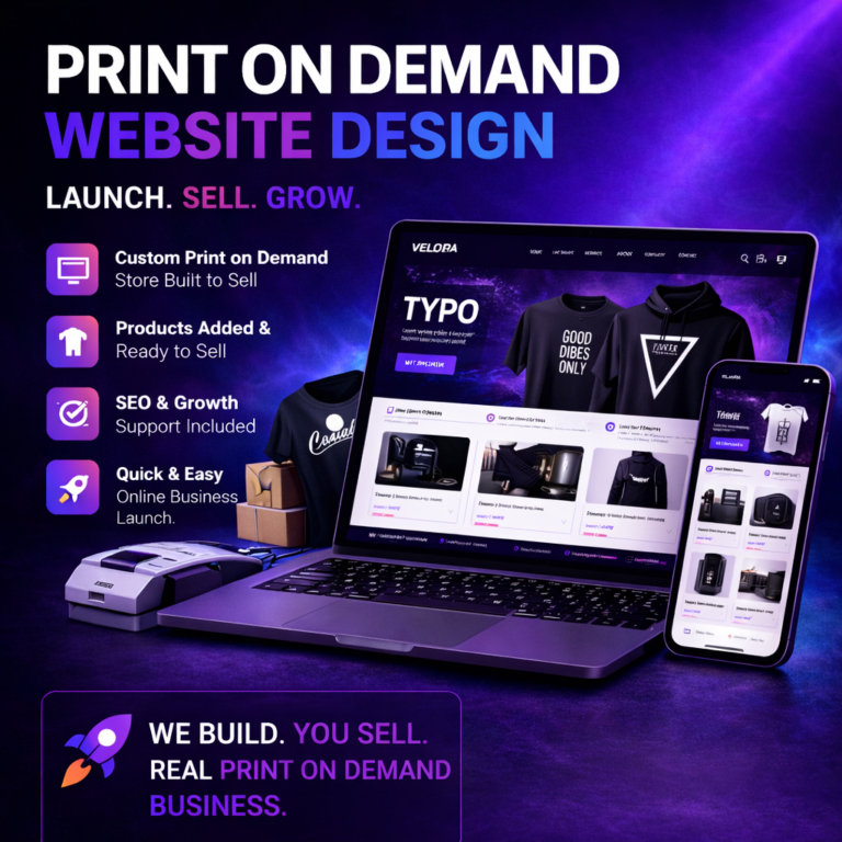 Print on Demand Website Design and SEO